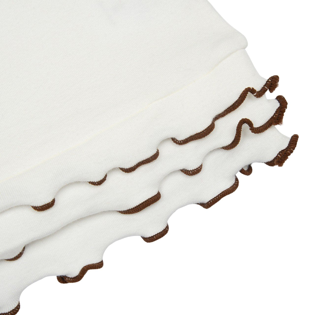 FORK CHIPS Ruffle turtle neck top