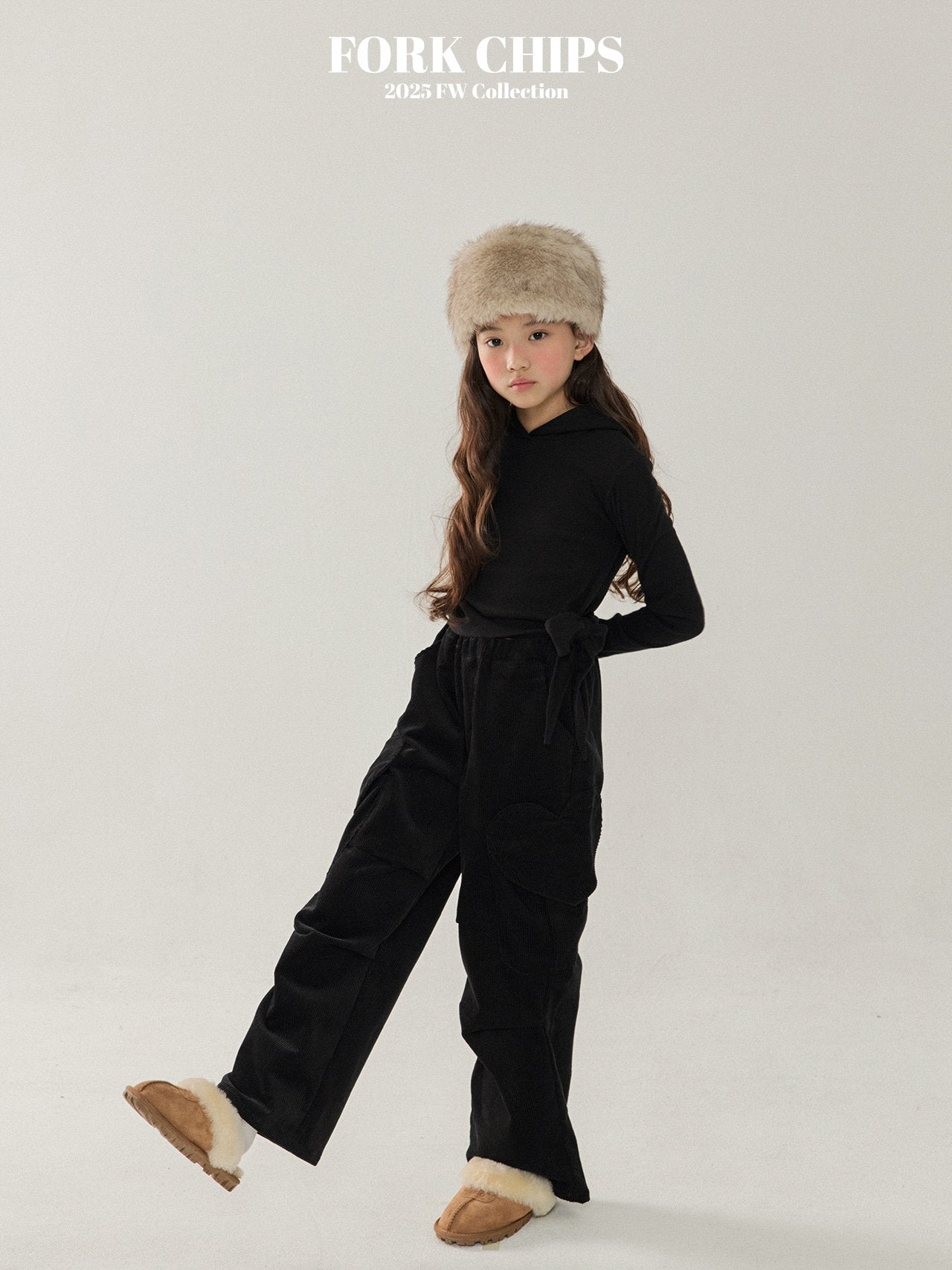 FORK CHIPS Merry heart cargo pants