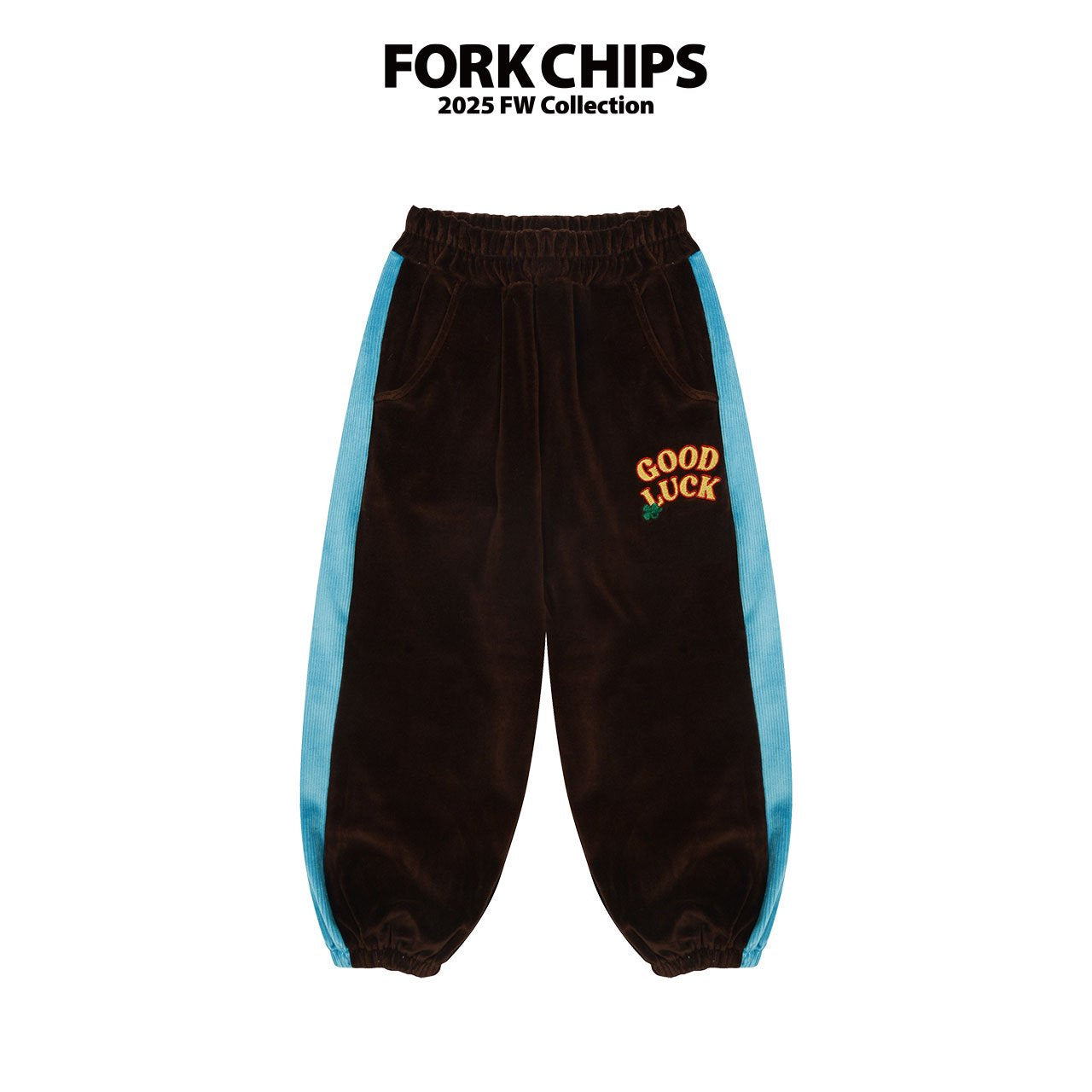 FORK CHIPS Good luck velour zip up set