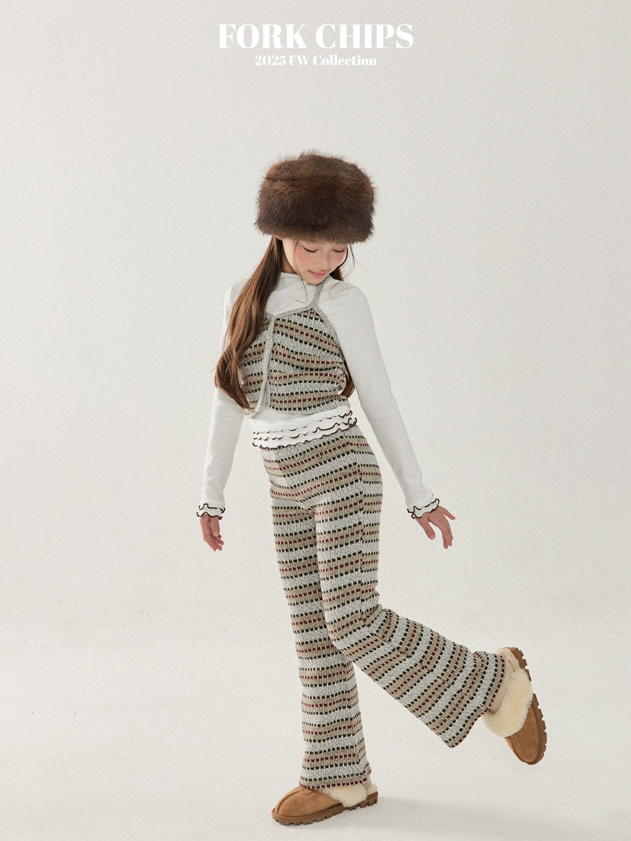 FORK CHIPS Wafer knit set