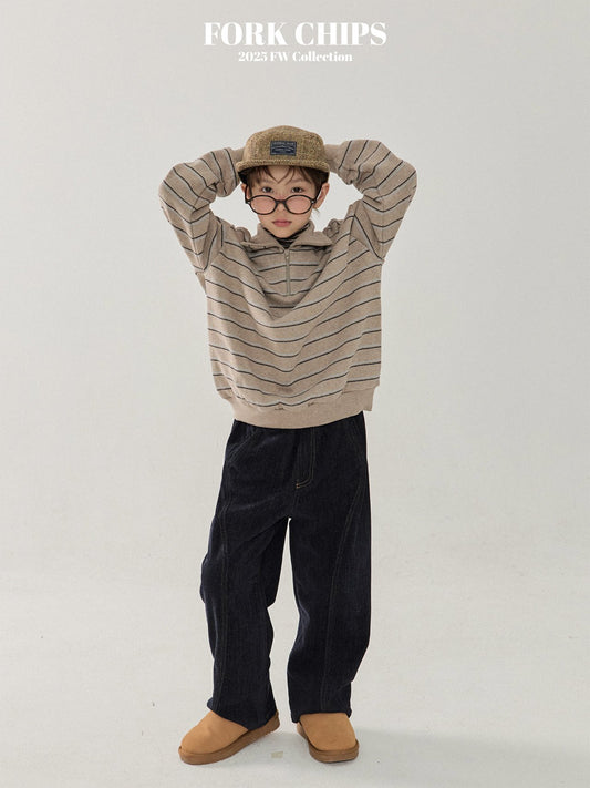 FORK CHIPS Milk stitch pants