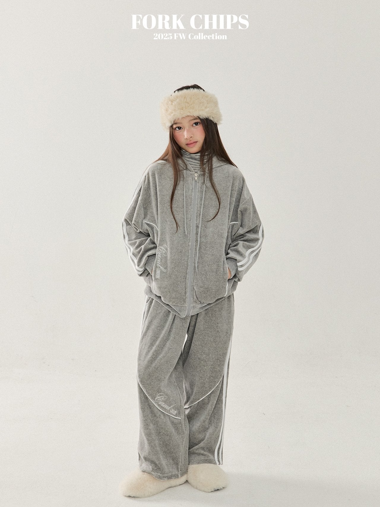 FORK CHIPS Cereal velour 2pc set