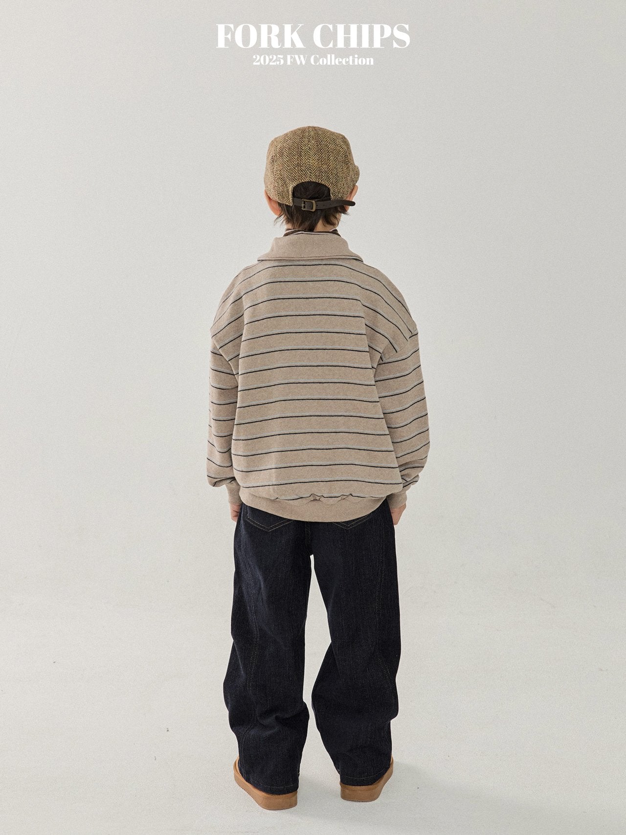 FORK CHIPS Milk stitch pants