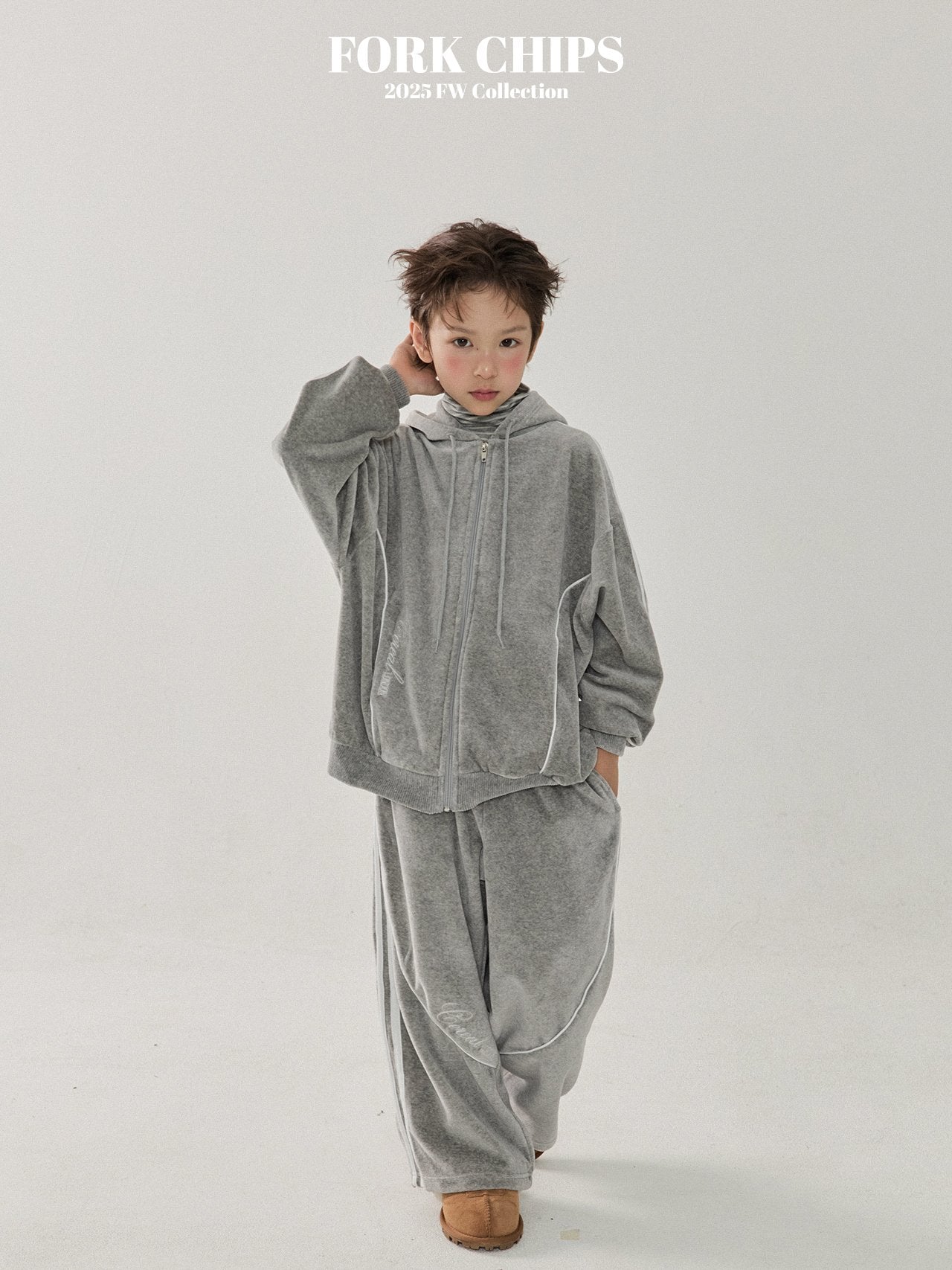 FORK CHIPS Cereal velour 2pc set