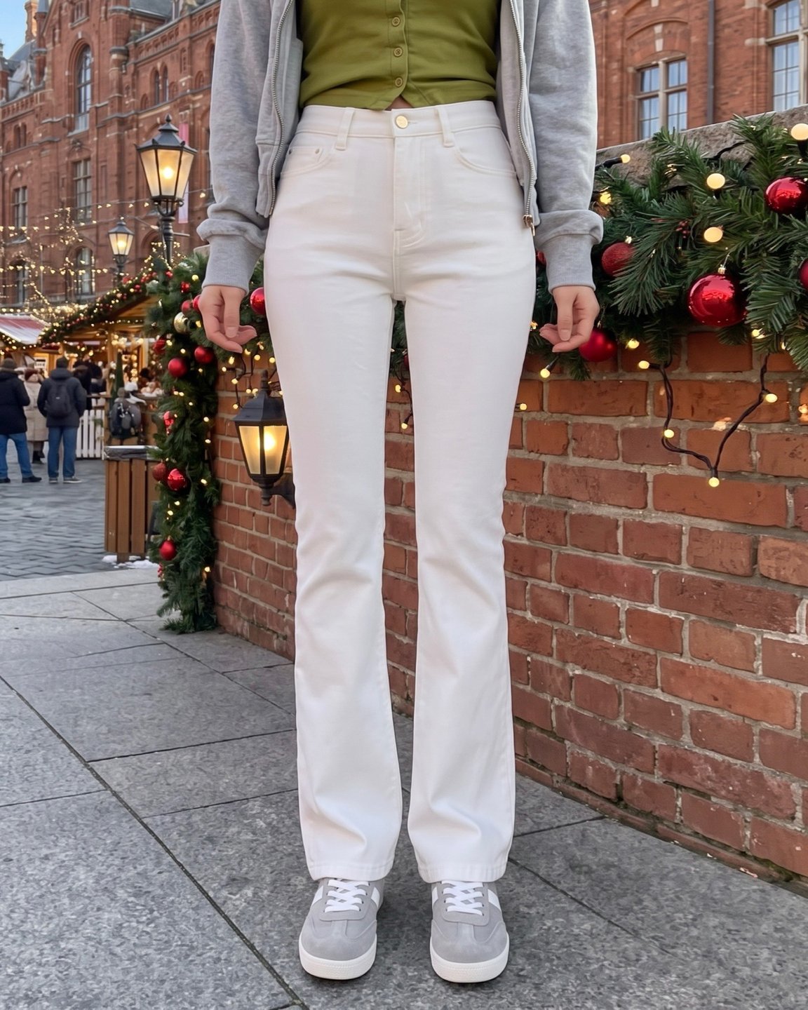 MOMS WEAR HOWLUK Rayon bootcut pants (Fleece inside)