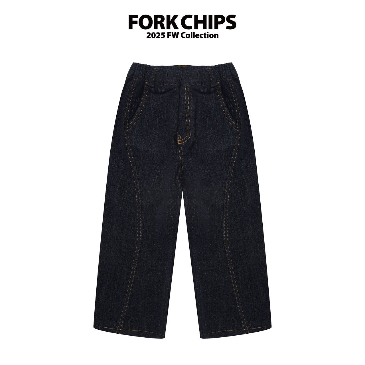 FORK CHIPS Milk stitch pants