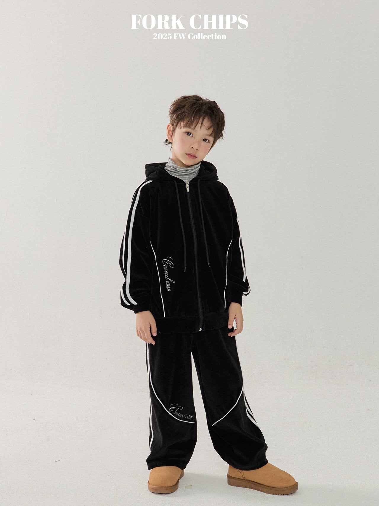 FORK CHIPS Cereal velour 2pc set