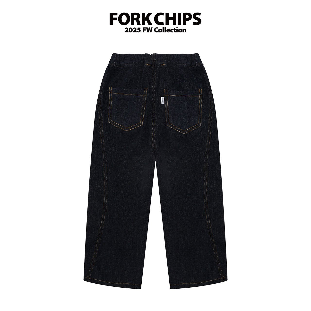 FORK CHIPS Milk stitch pants