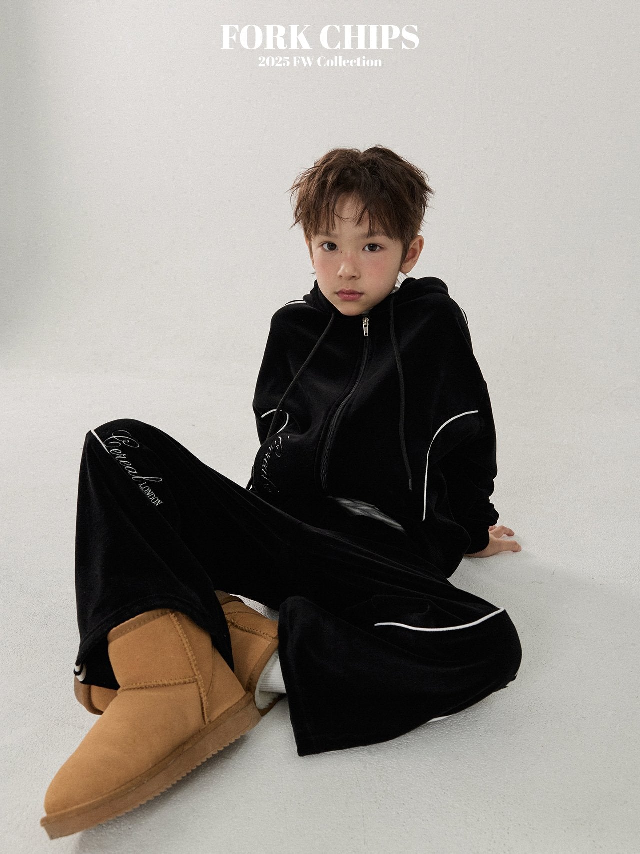 FORK CHIPS Cereal velour 2pc set