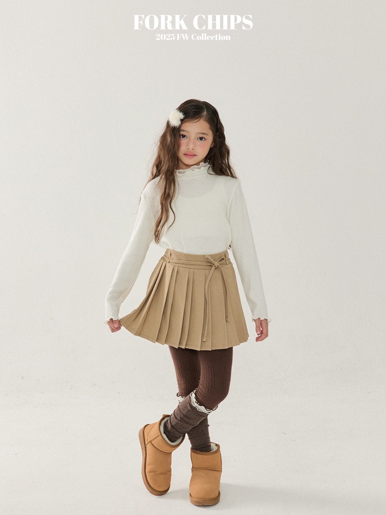 FORK CHIPS Snow turtle neck top