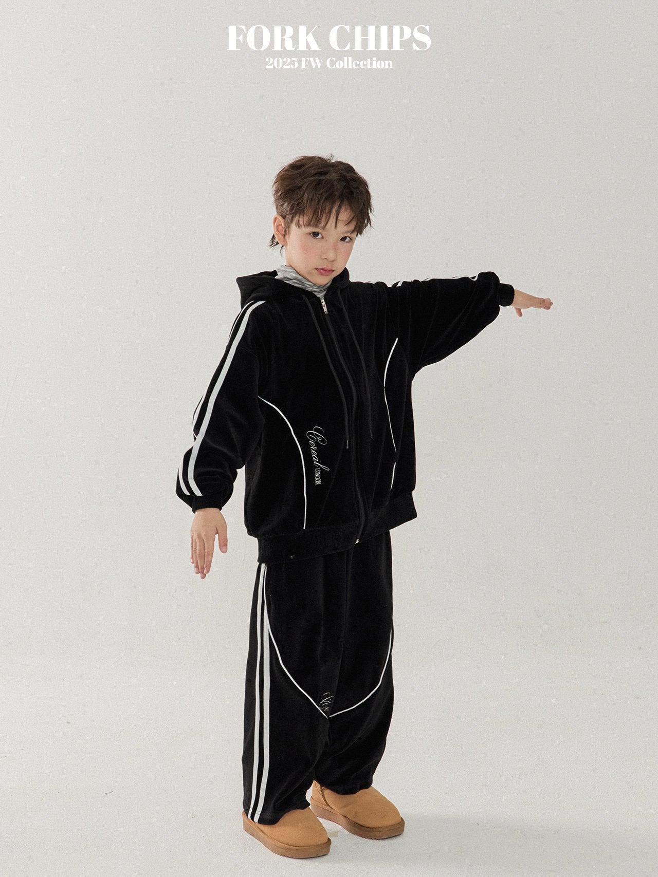 FORK CHIPS Cereal velour 2pc set