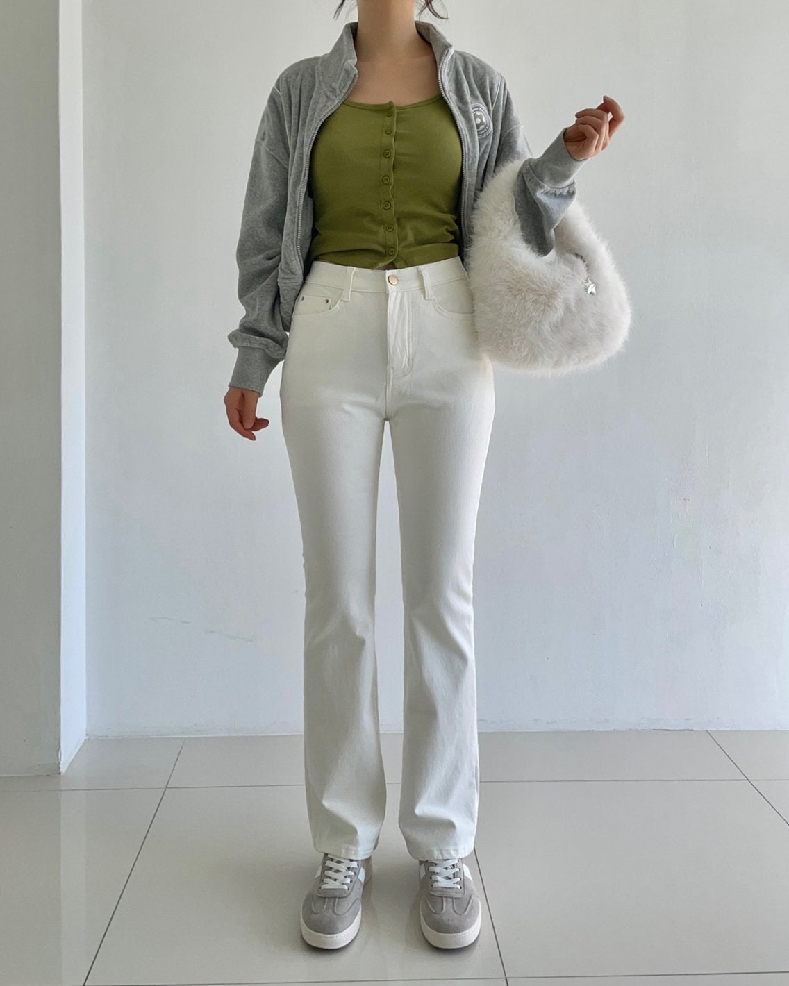 MOMS WEAR HOWLUK Rayon bootcut pants (Fleece inside)