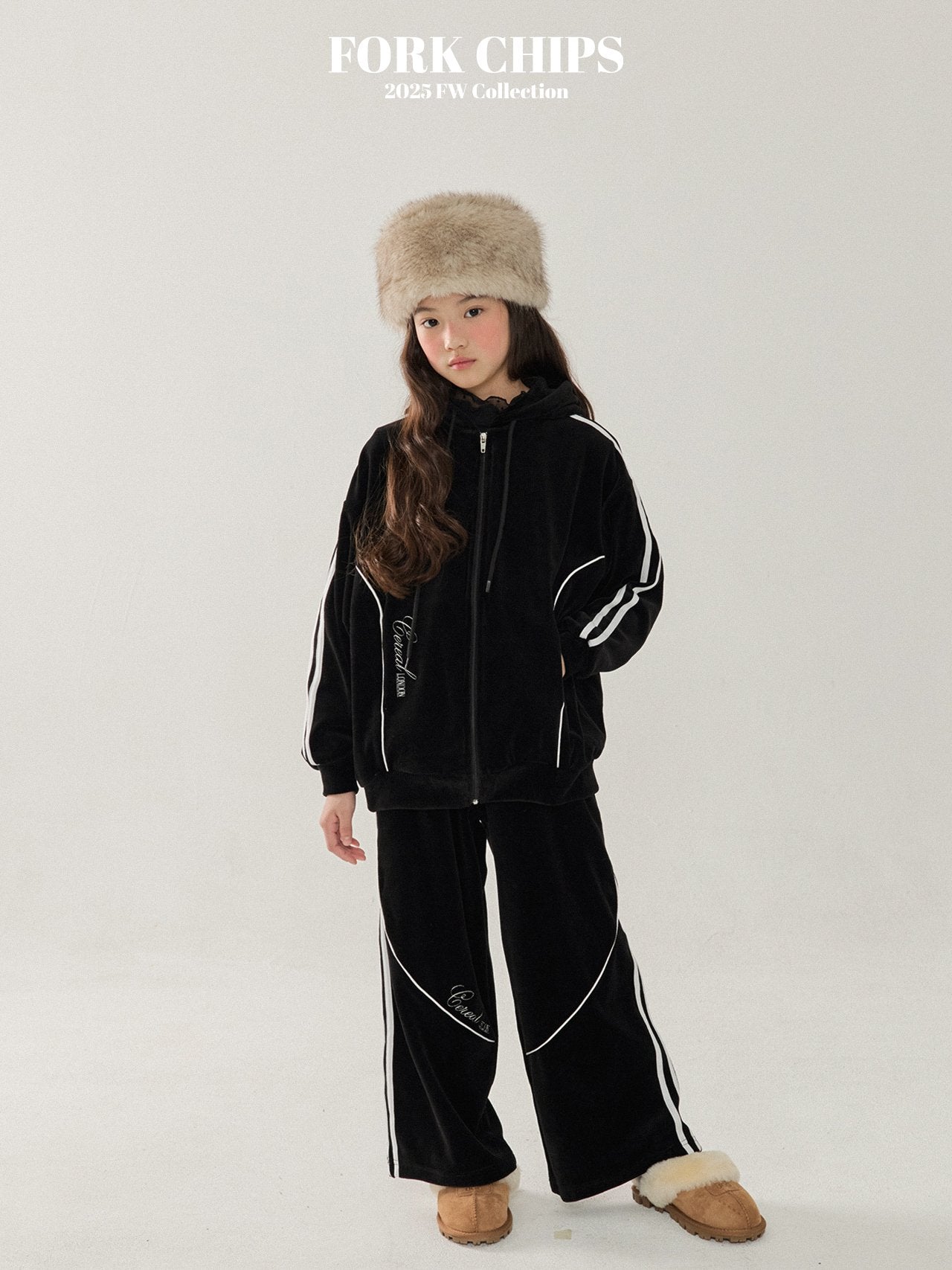 FORK CHIPS Cereal velour 2pc set