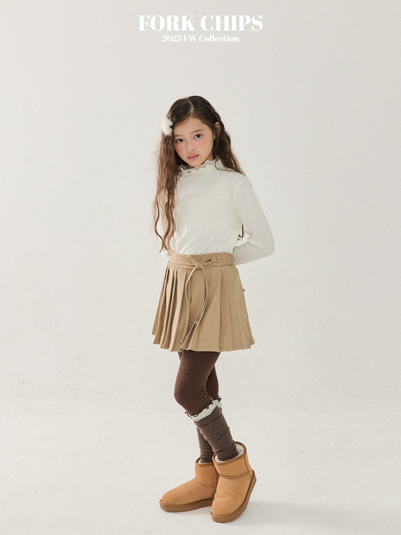 FORK CHIPS Snow turtle neck top