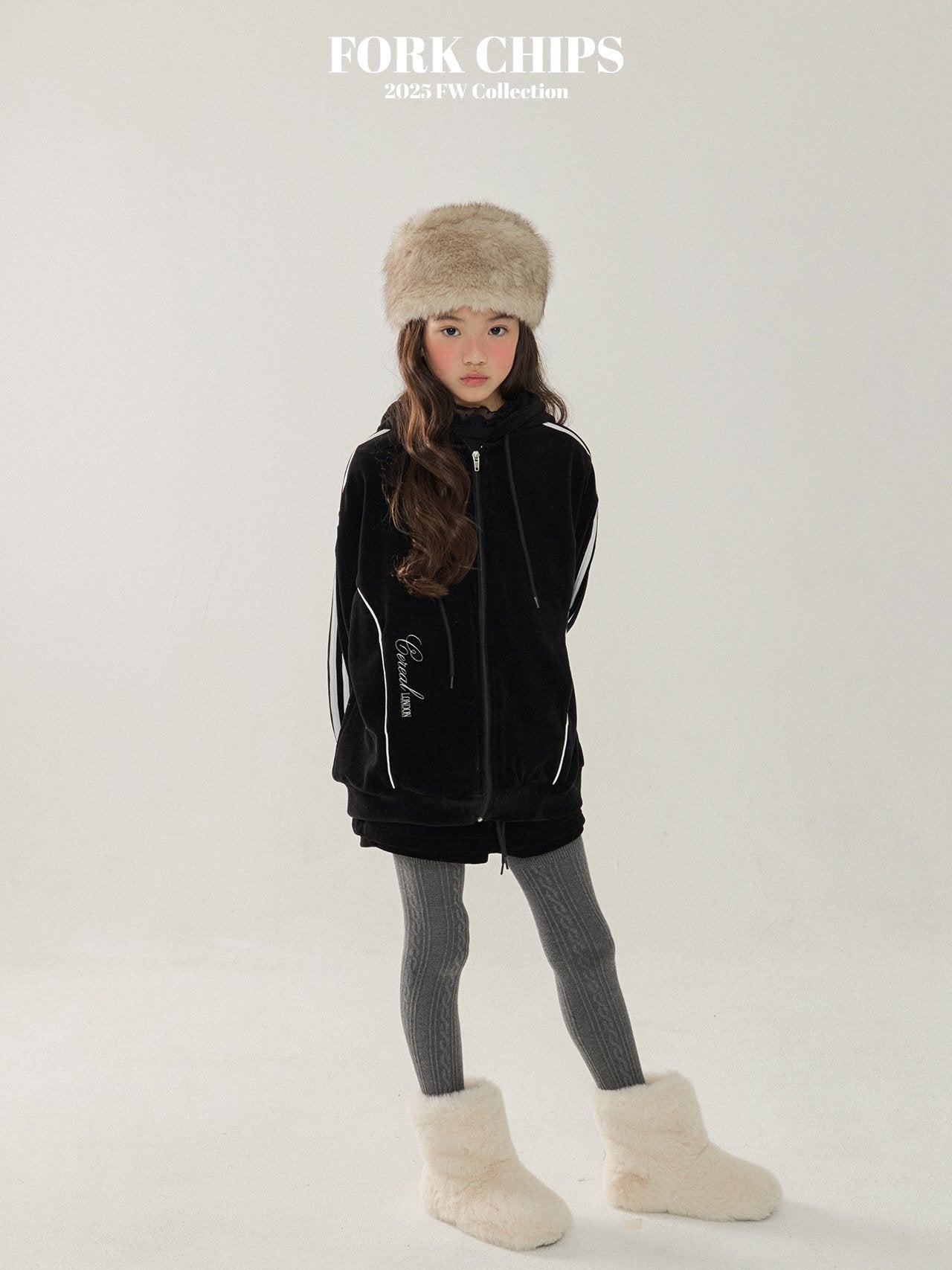 FORK CHIPS Cereal velour 2pc set