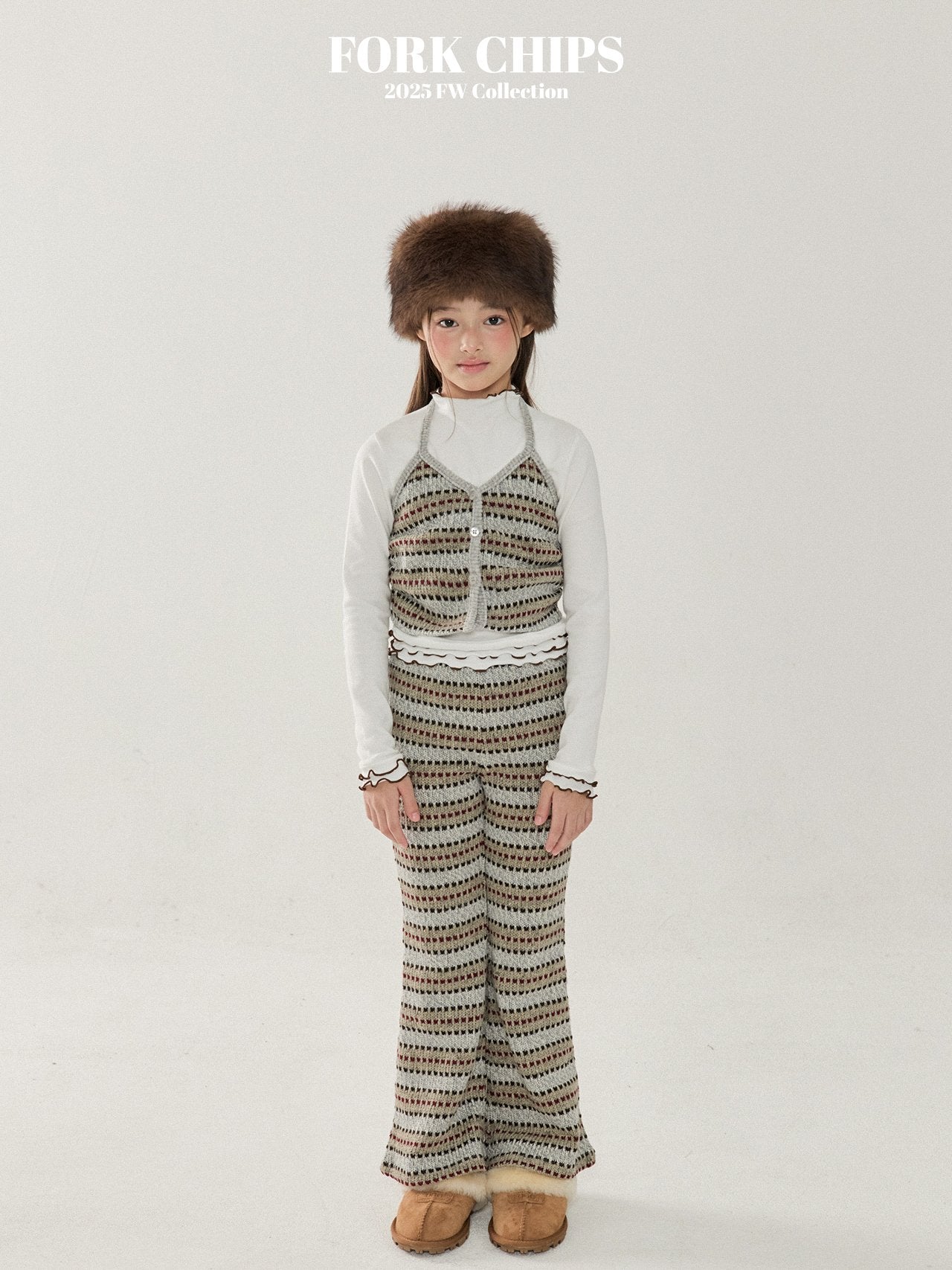 FORK CHIPS Wafer knit set