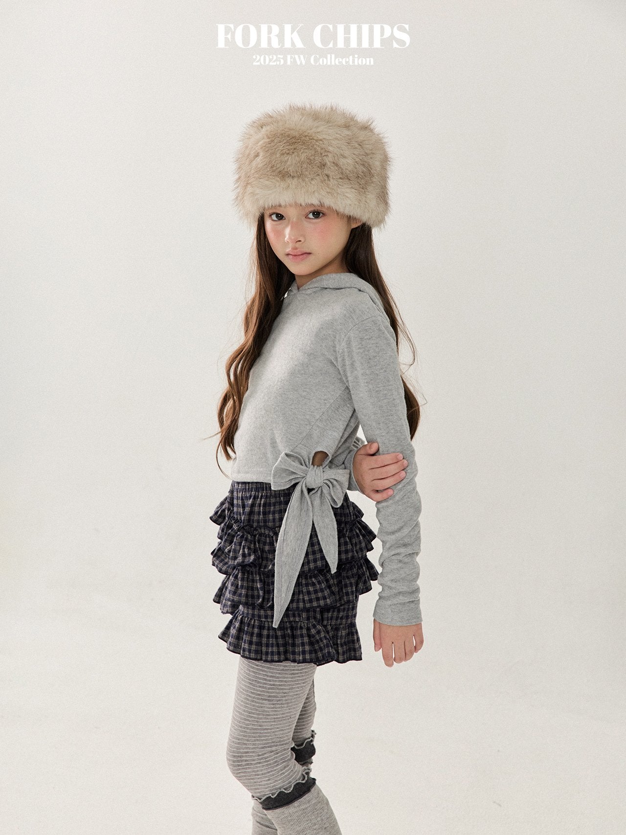 FORK CHIPS Jessi twisted hood top