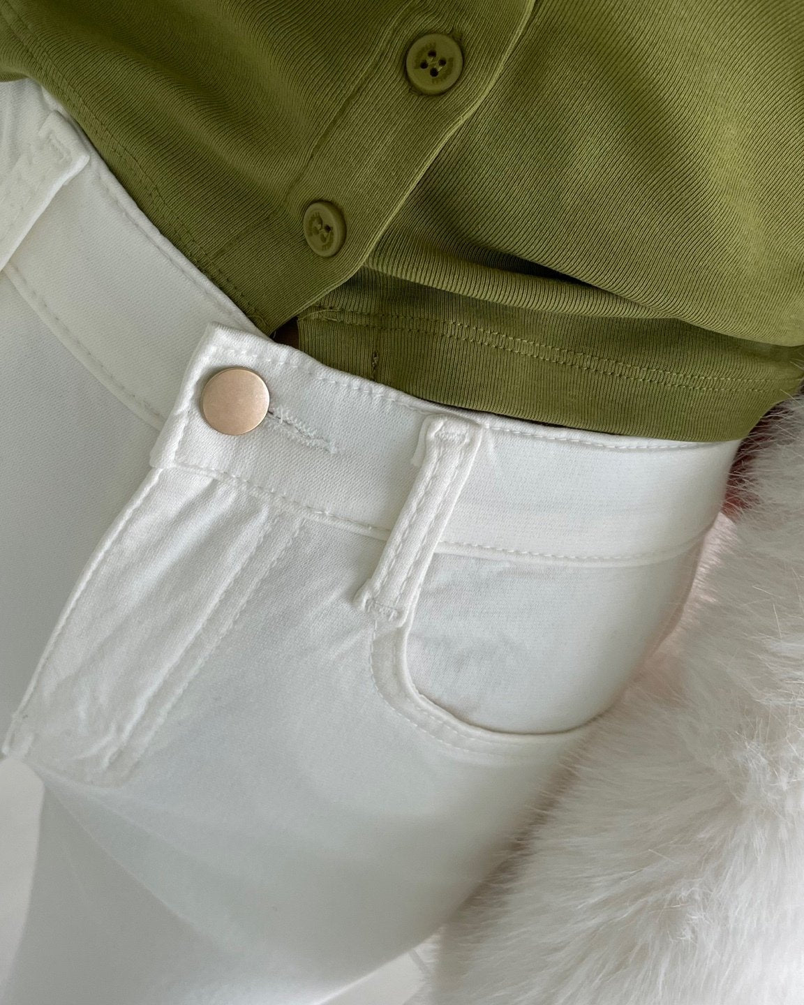 MOMS WEAR HOWLUK Rayon bootcut pants (Fleece inside)