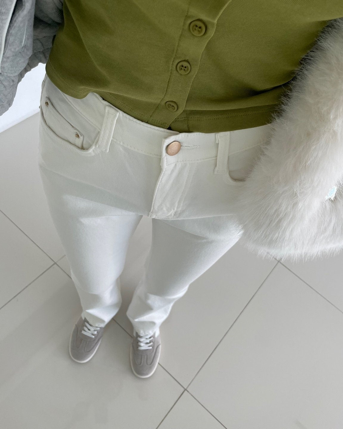 MOMS WEAR HOWLUK Rayon bootcut pants (Fleece inside)
