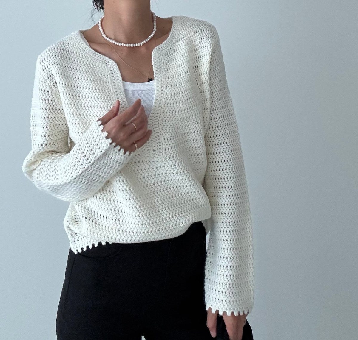MOMS WEAR Cable Knit Sweater