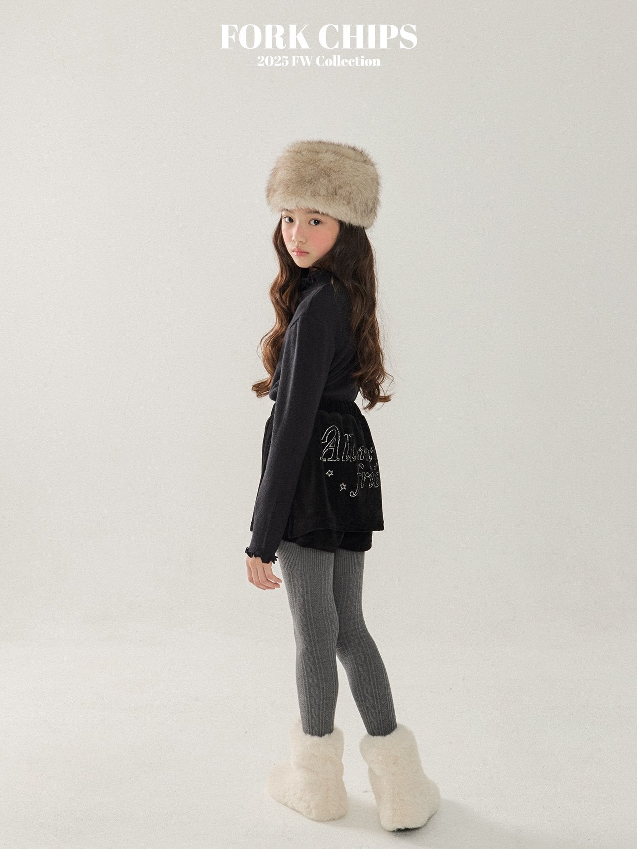 FORK CHIPS Snow turtle neck top