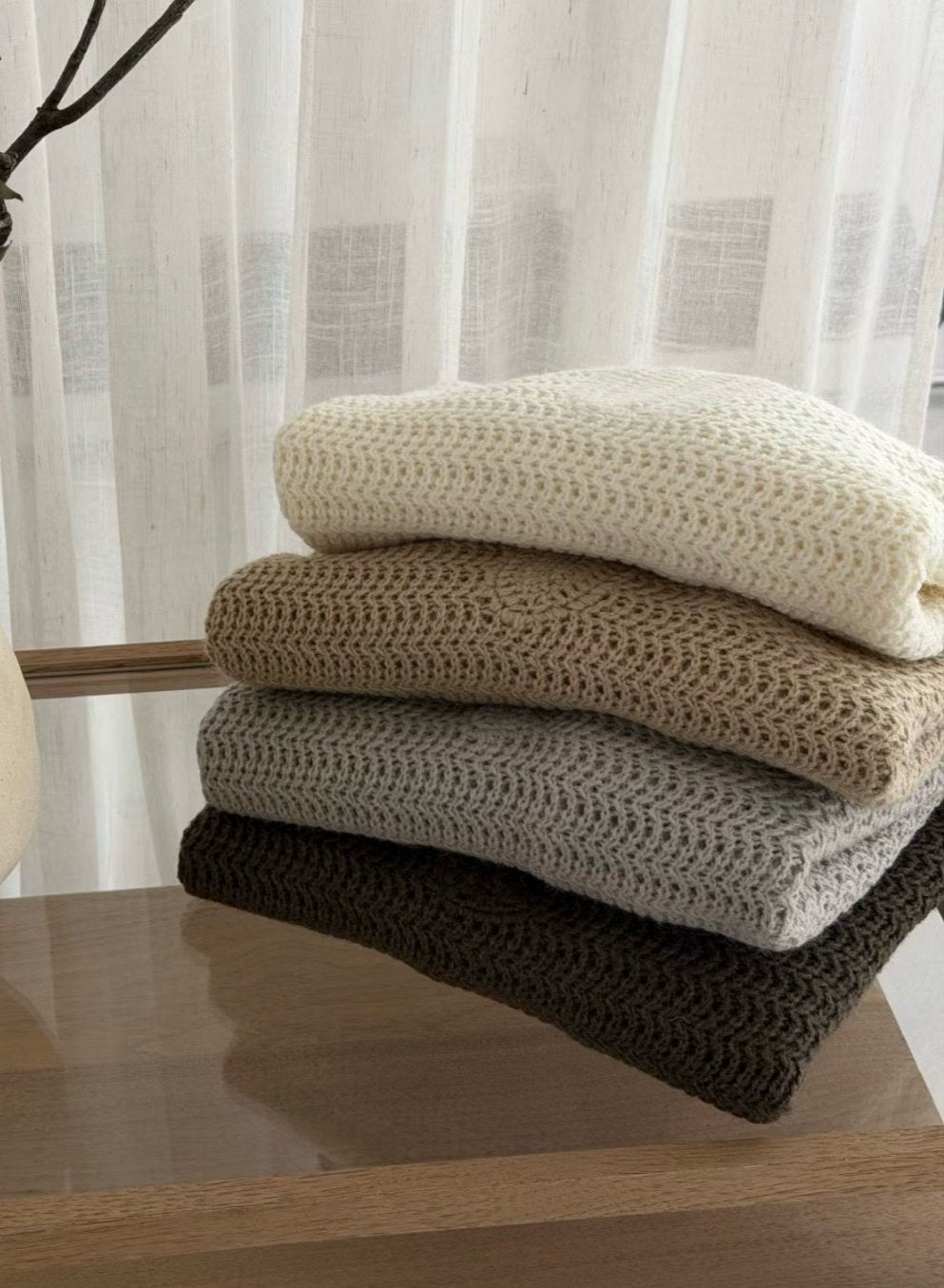 MOMS WEAR Cable Knit Sweater