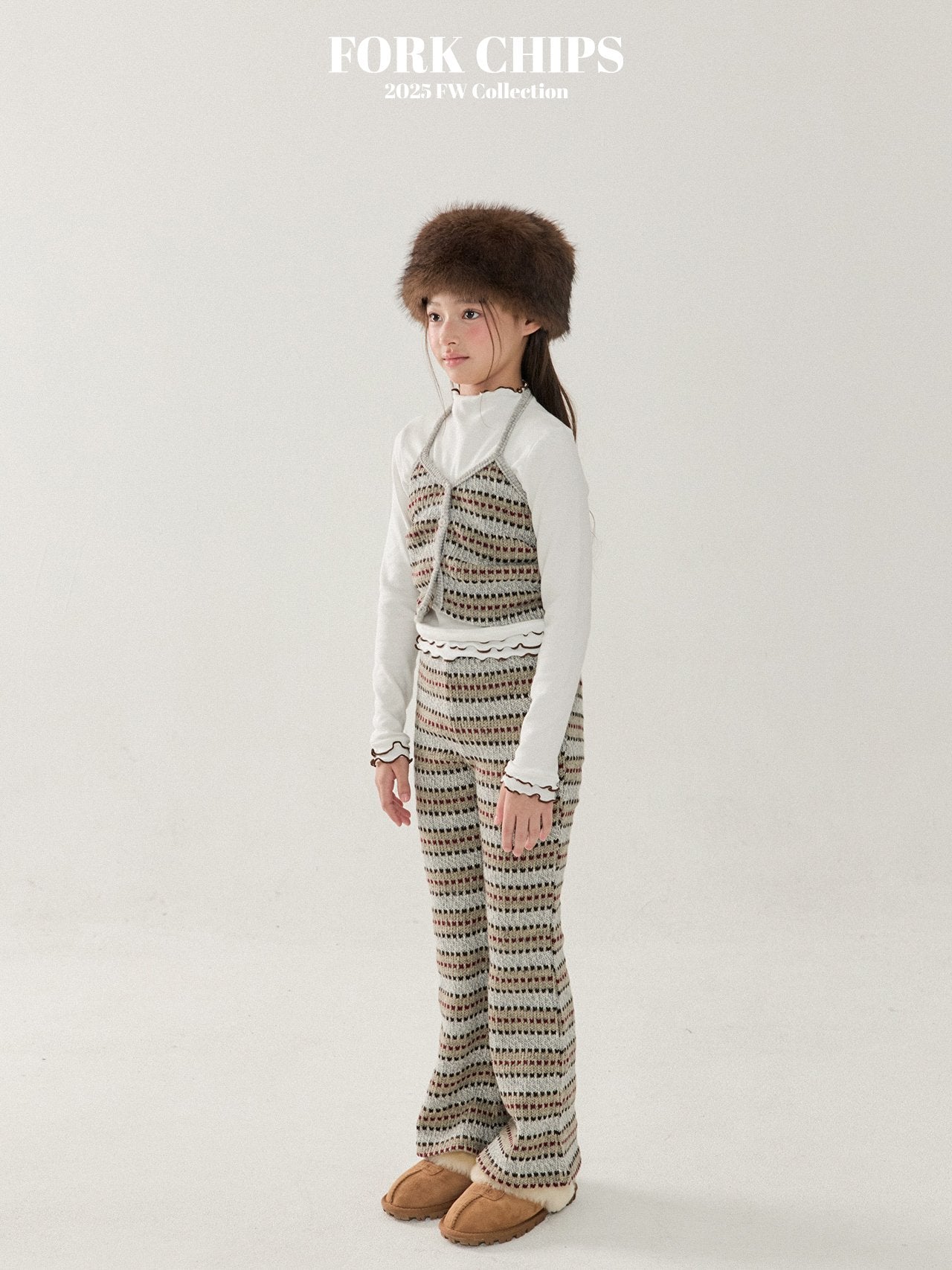 FORK CHIPS Wafer knit set