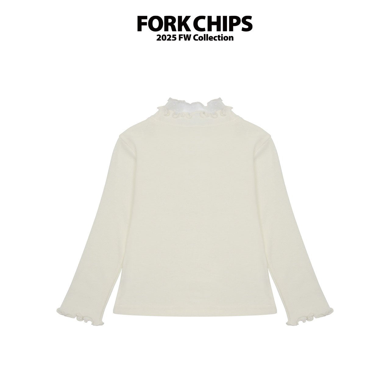 FORK CHIPS Snow turtle neck top