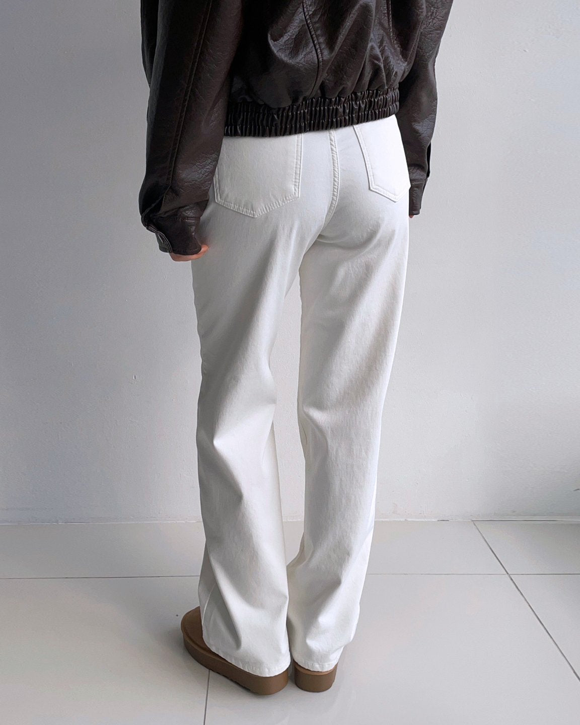 MOMS WEAR HOWLUK Rayon straight fit pants (Fleece inside)
