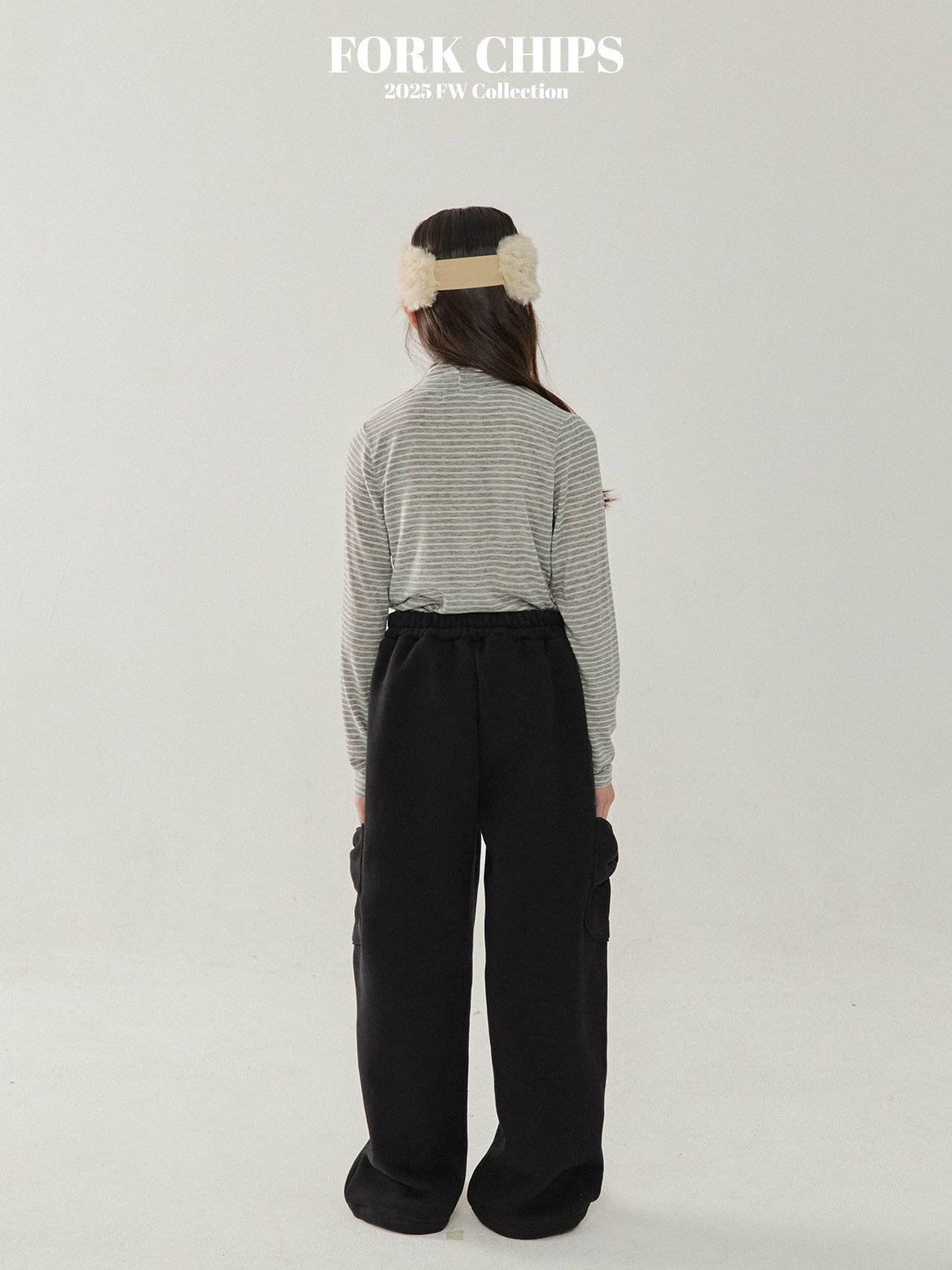 FORK CHIPS Bagle ribbon pants