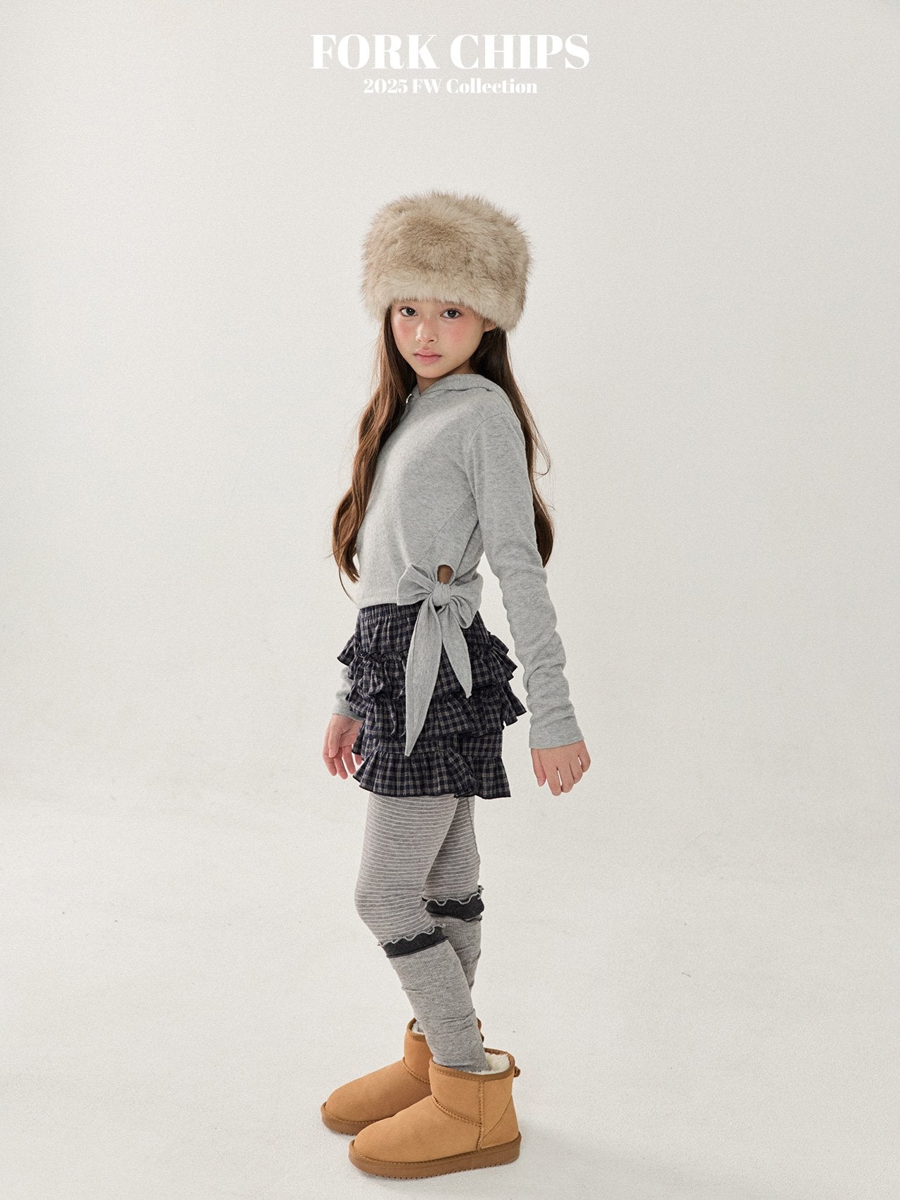 FORK CHIPS Jessi twisted hood top