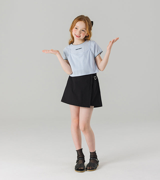 I LOVE J fuscha heart wrap skirt