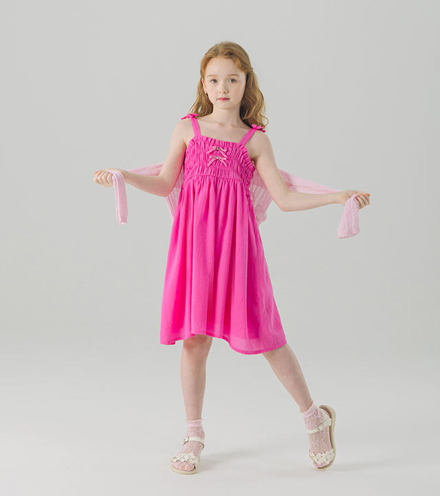 I LOVE J double ribbon strap dress
