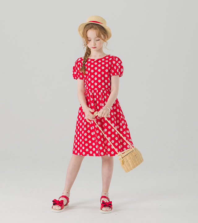 I LOVE J heartple shirred dress