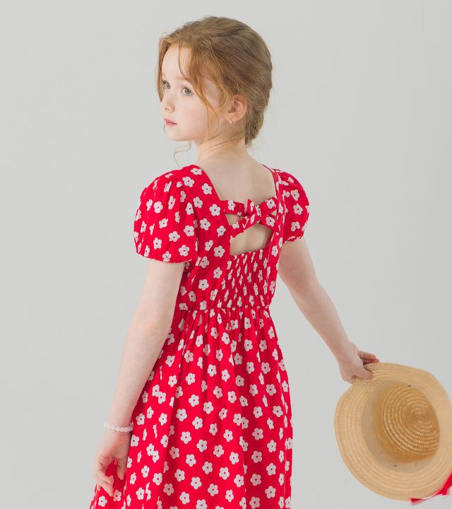 I LOVE J heartple shirred dress