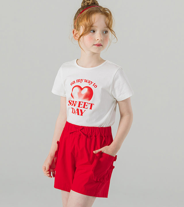 I LOVE J pimu frill pocket shorts
