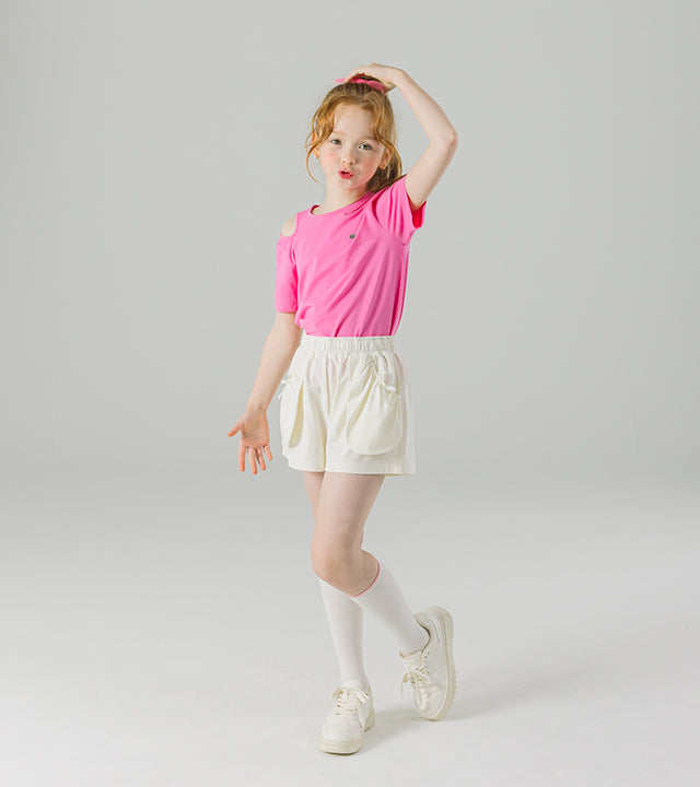 I LOVE J pauz ribbon shorts