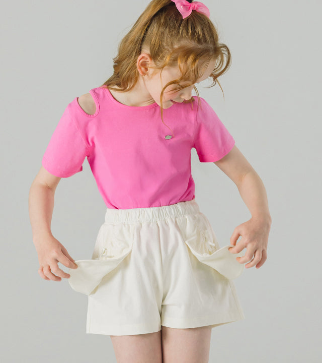 I LOVE J pauz ribbon shorts