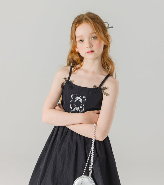 I LOVE J sarait ribbon balloon dress