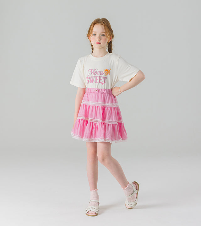 I LOVE J yucot tiered skirt