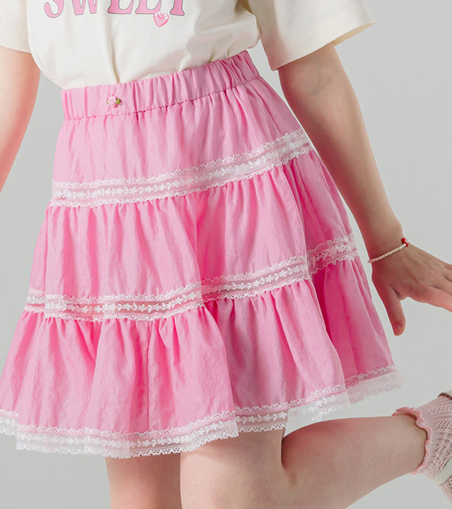 I LOVE J yucot tiered skirt