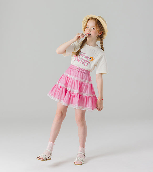 I LOVE J yucot tiered skirt