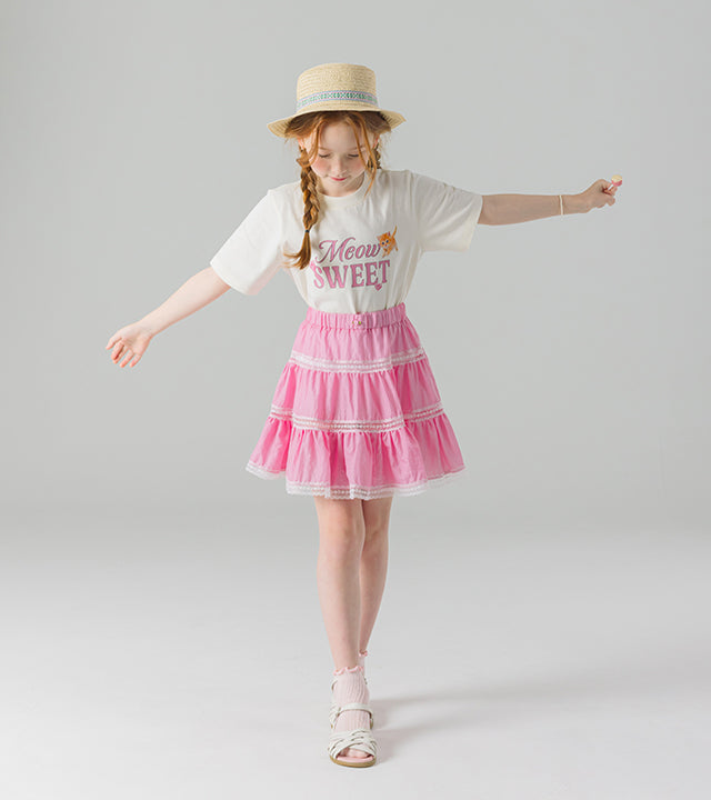 I LOVE J yucot tiered skirt