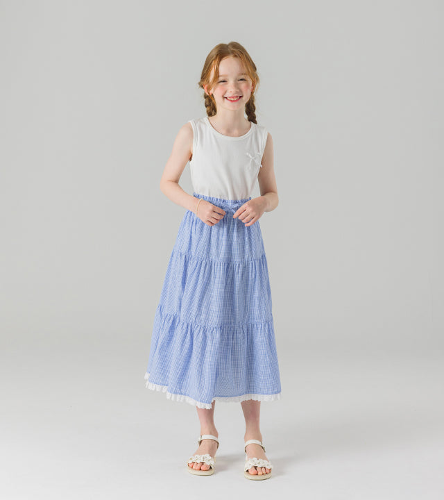 I LOVE J pitiri shirred sleeveless top