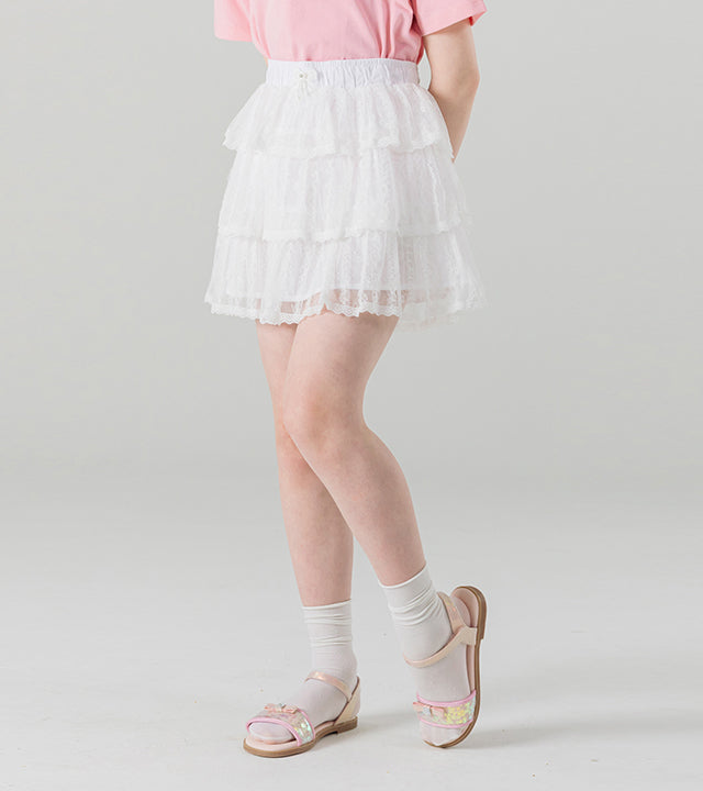I LOVE J meka tiered frill skirt