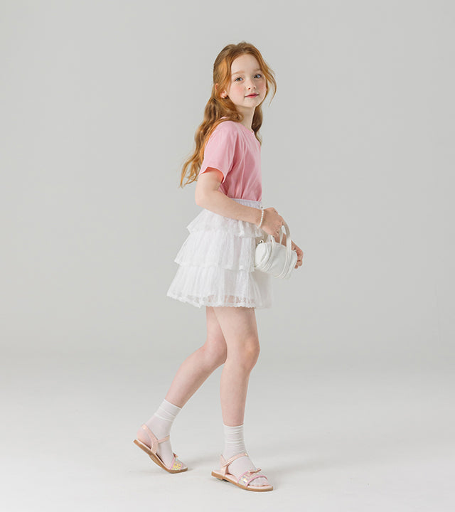 I LOVE J meka tiered frill skirt