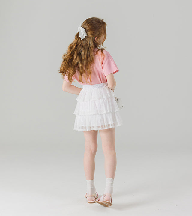 I LOVE J meka tiered frill skirt