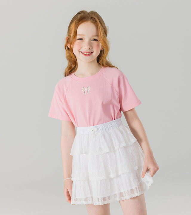 I LOVE J meka tiered frill skirt