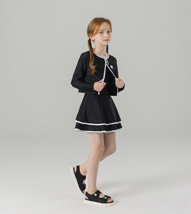 I LOVE J lote ribbon rashguard set