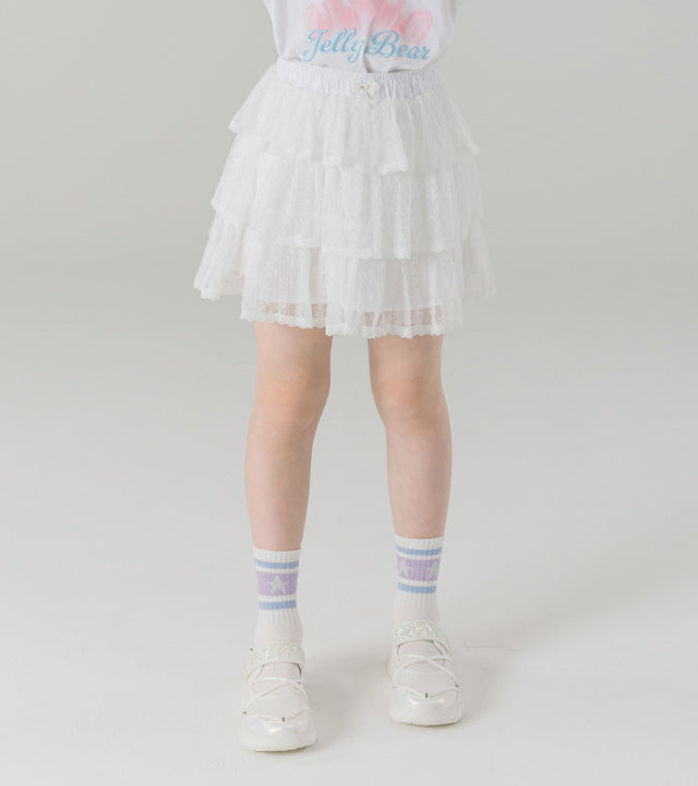 I LOVE J meka tiered frill skirt